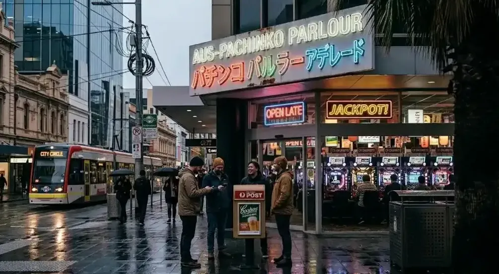 Bounty redemption counter at the Brisbane pachinko club