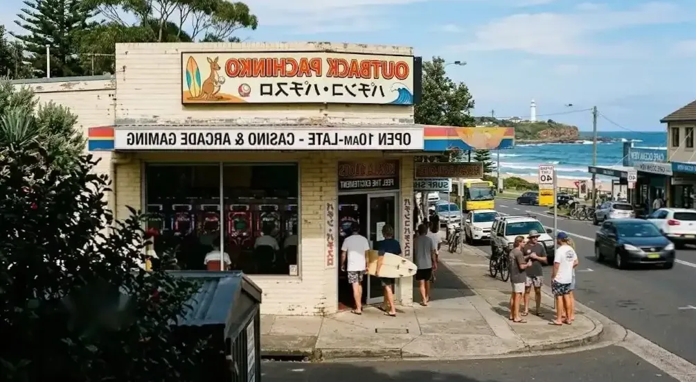 Inside a pachinko machine