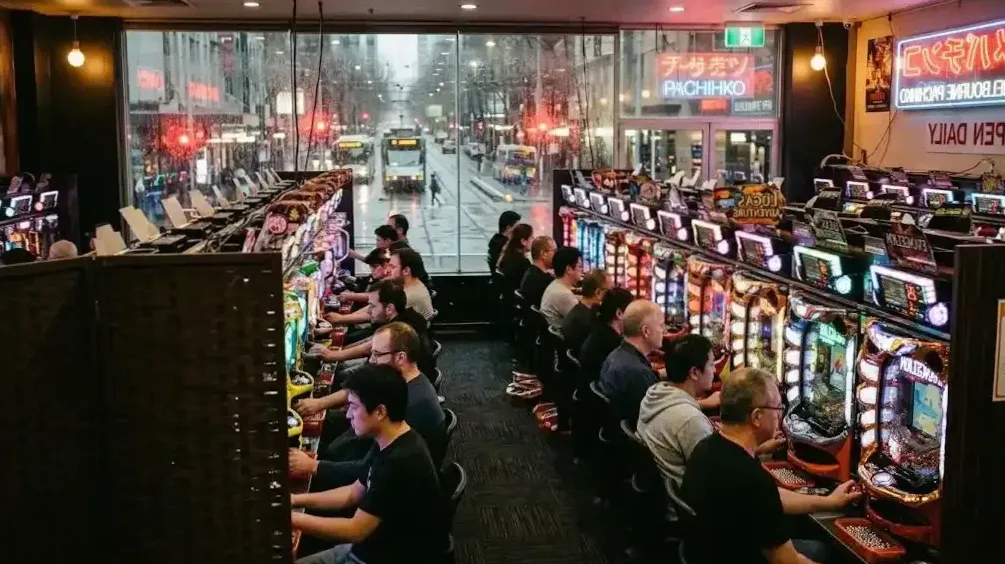 Bounty redemption counter at the Brisbane pachinko club