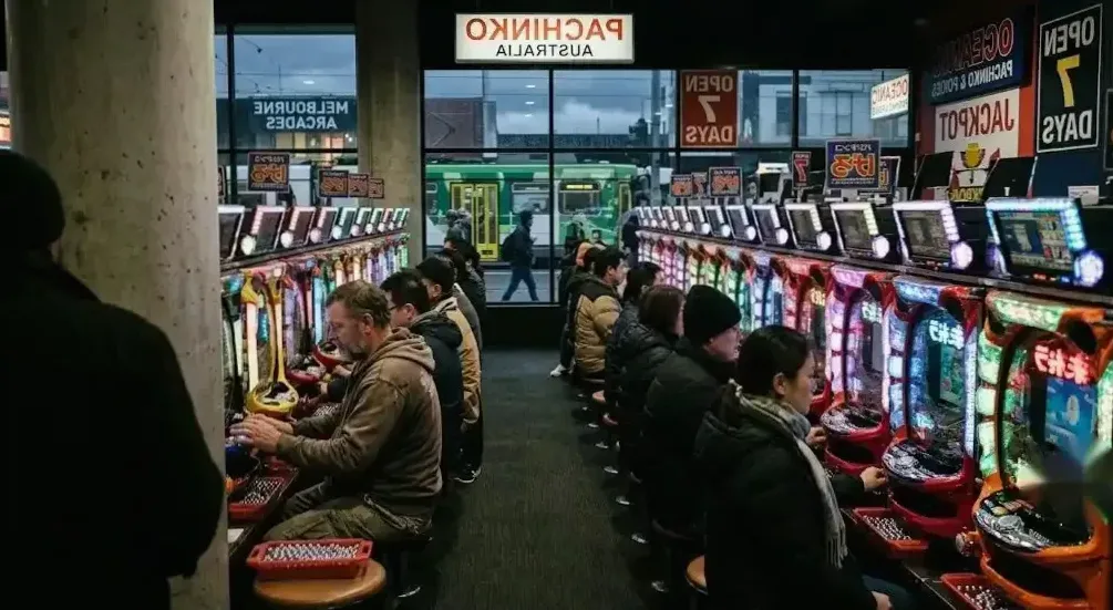 Counting machine at the bounty counter