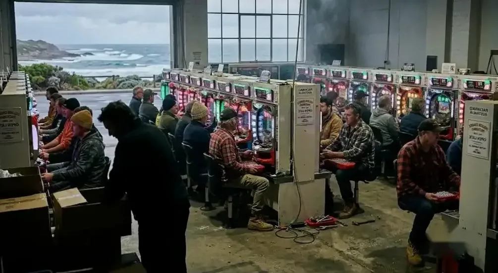 Bounty redemption counter at the Brisbane pachinko club