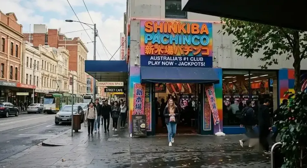 Bounty redemption counter at the Brisbane pachinko club