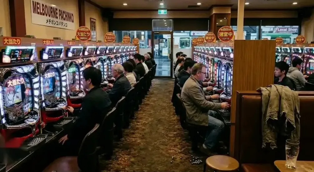 Bounty redemption counter at the Brisbane pachinko club